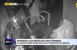 Video: Robaron caja negra de cinco ómnibus