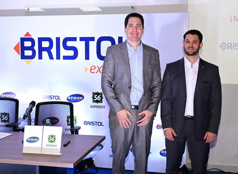 Eduardo Giménez, director ejecutivo de Bristol, y Nahuel Pianarosa, director comercial de Retail S.A.