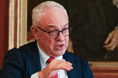 El ministro de Relaciones Exteriores de Uruguay, Mario Lubetkin.