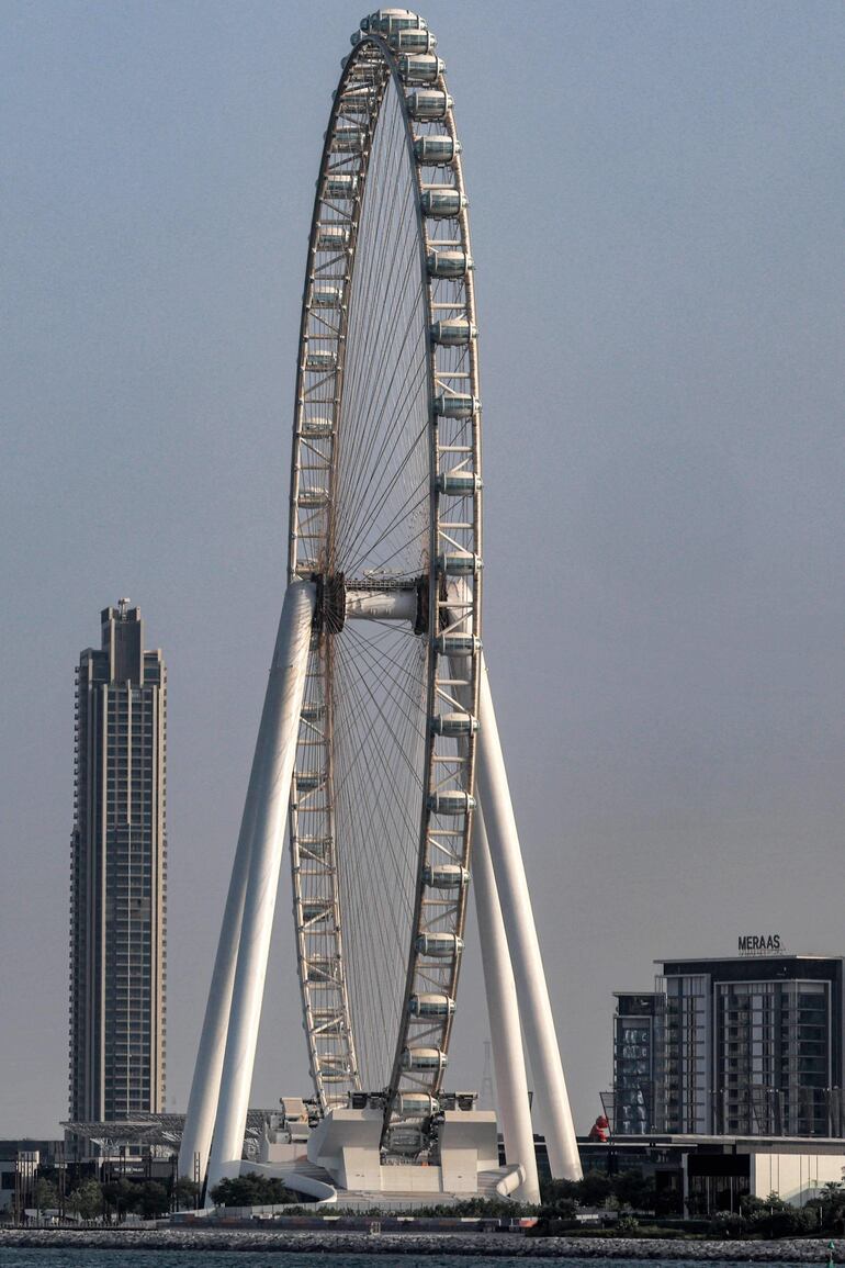 La noria Ain Dubai (Ojo de Dubai) en español. 