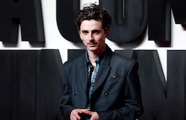 Timothée Chalamet en el estreno de "A Complete Unknown" en París.