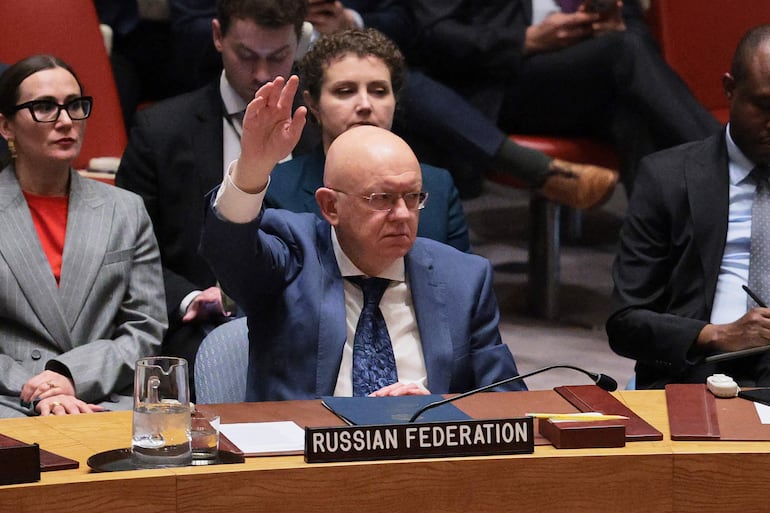 Vassily Nebenzia, embajador y representante permanente de Rusia ante la ONU.