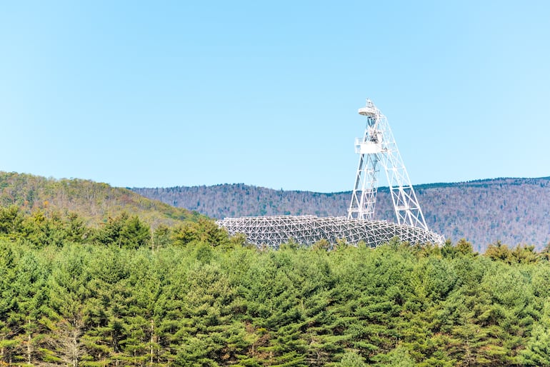 Green Bank Radio Telescope, West Virginia  Estados Unidos.