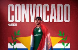 Mauricio Prado (24 años), futbolista de Palmeiras y la selección paraguaya.