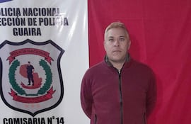 Suboficial primero Néstor Yván Ramírez Marín, detenido en Independencia por asaltos en Paso Yobái y Santa Rita.