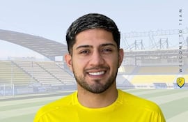 Sergio Ismael Díaz Velázquez, en su nuevo club, el Panetolikos de Grecia.