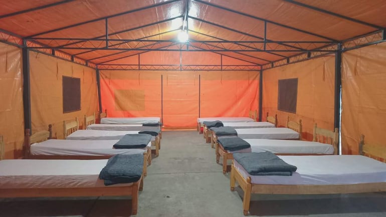 Llegó el frío y la SEN habilitó un albergue transitorio para personas en situación de calle