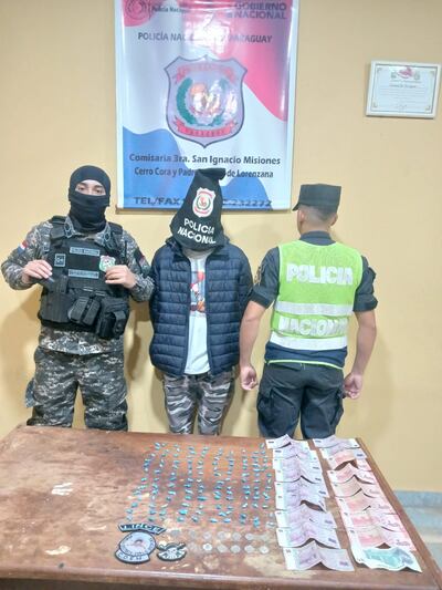 Francisco Javier Dure Fretez de 32 años fue detenido y de su poder fue incautado 131 dosis de presunta cocaína tipo crack.