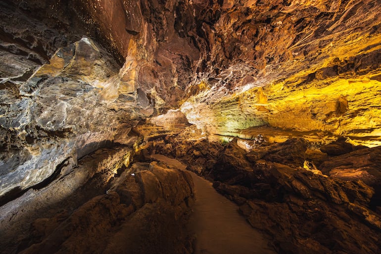 Cueva de los Verdes, municipio de Haría en la isla de Lanzarote en las Islas Canarias (España).