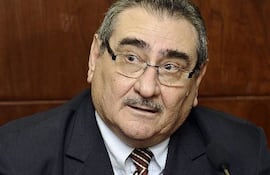 Ministro Antonio Fretes, quien ayer pidió permiso para su cargo de presidente de la Corte Suprema.