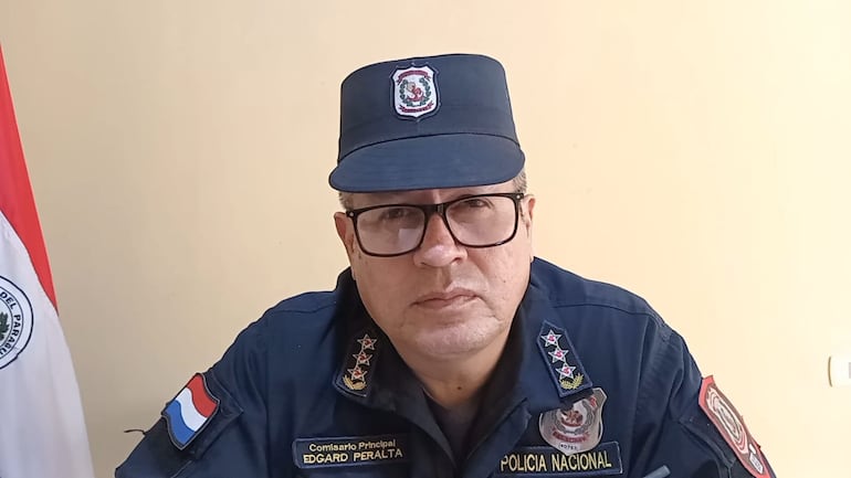 Crio. Edgar Peralta, jefe de la Comisaría 7ma. de Pedro Juan Caballero.