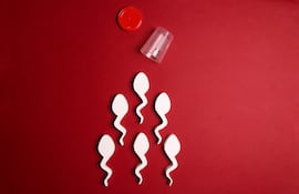 Concepto de donación de esperma.