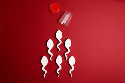 Concepto de donación de esperma.