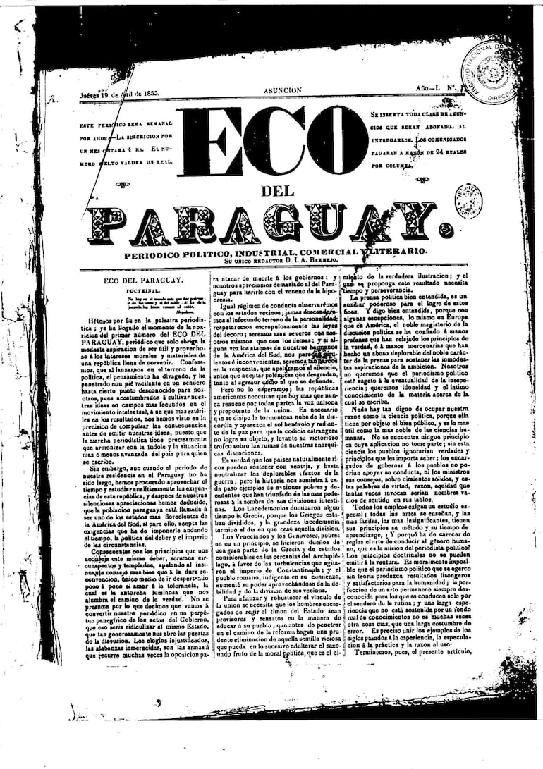 La digitalización convierte antiguas páginas de periódicos en una ventana abierta a la sociedad paraguaya de los siglos XIX y XX.