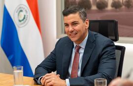 Santiago Peña, presidente de la República del Paraguay.