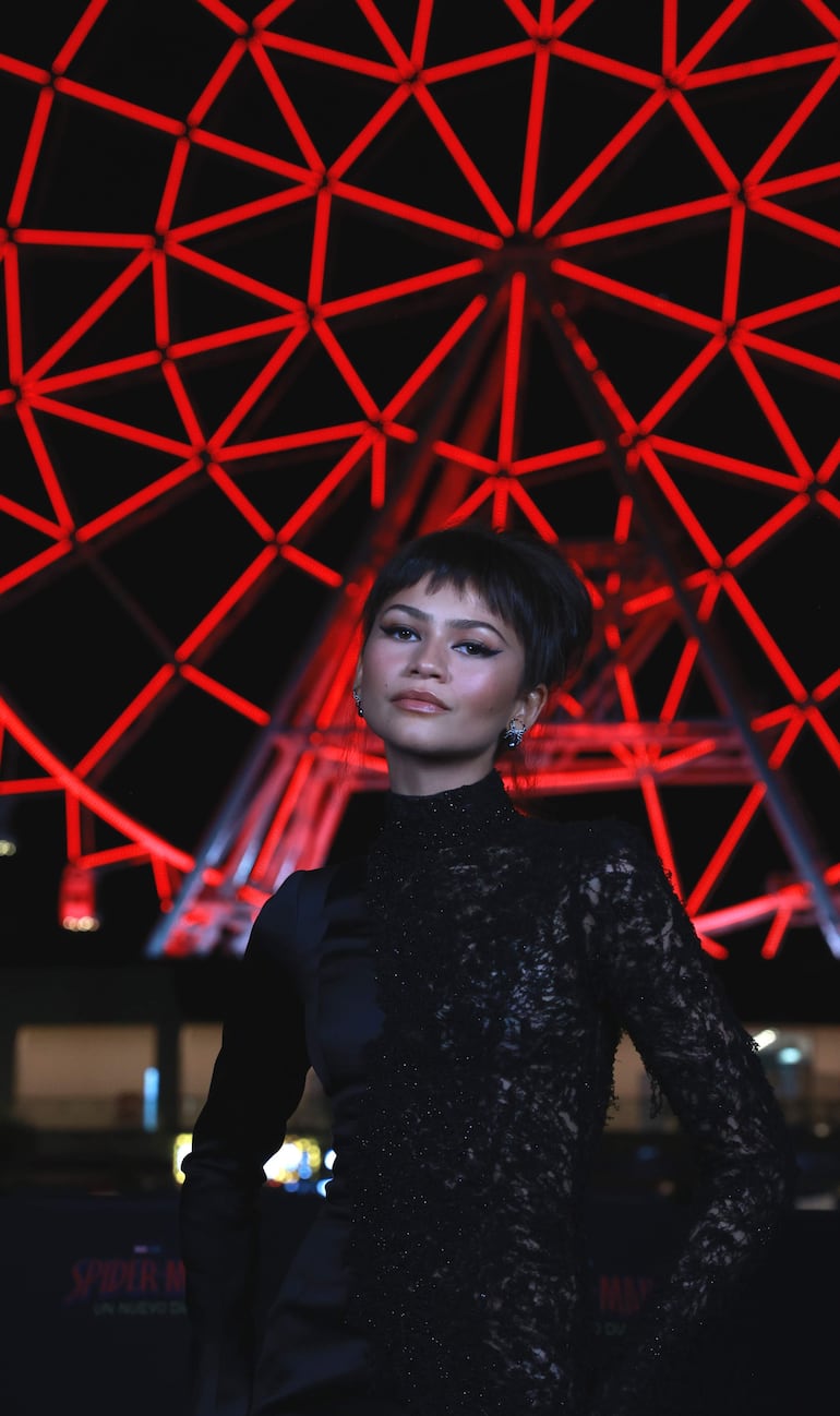 ¡Siempre diosa! La actriz estadounidense Zendaya en la alfombra roja de la película de Spider-Man, en Ciudad de México (México). (EFE/Mario Guzmán)
