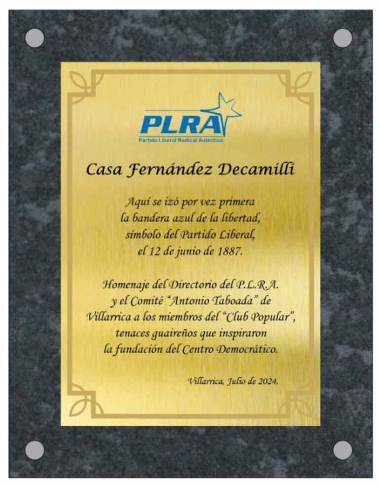 acto del plra en villarrica