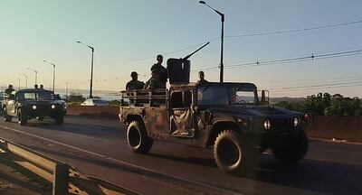 Primer contingente de Militares en Encarnación.