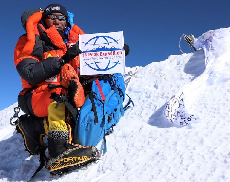 Kami Rita durante una de sus previas escaladas del monte Everest.