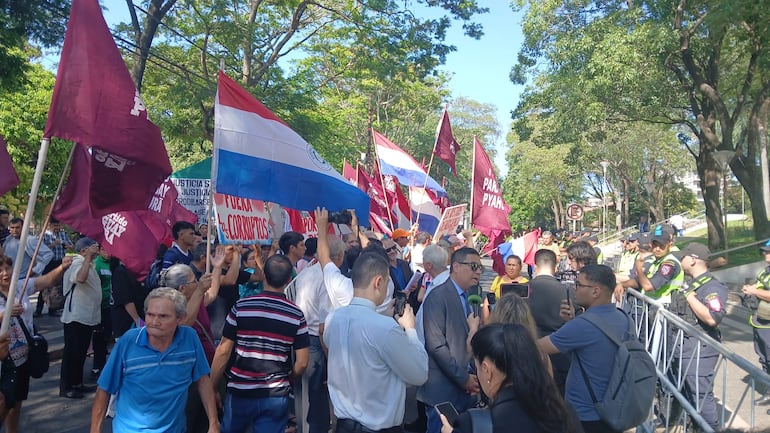 Poder Judicial Palacio de Justicia Corte Suprema protesta manifestación