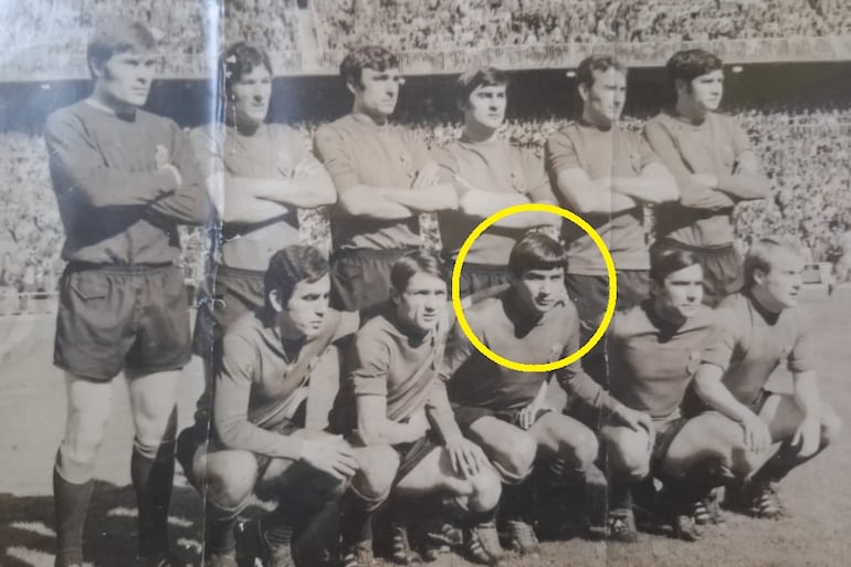 Benjamín Cáceres, en su incursión por el fútbol español.