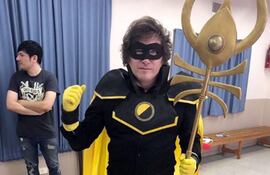 El economista neoliberal Javier Milei en una convención de otakus, 2019. (Imagen: Instagram de Javier Milei)