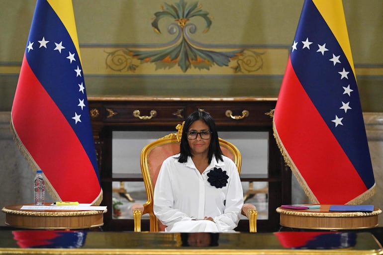 Delcy Rodríguez, presidenta de Venezuela.