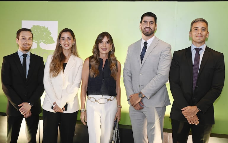 Norman Kaddatz, Mariam Alfonso, Jazmín Pazos, Carlos Arias y Claudio Caballero. 