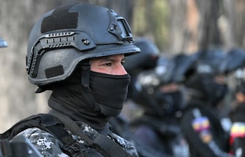 Imagen ilustrativa: uniformado policial de Ecuador.