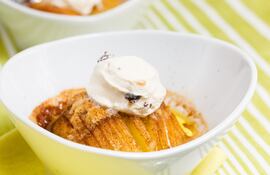 Manzanas Hasselback.