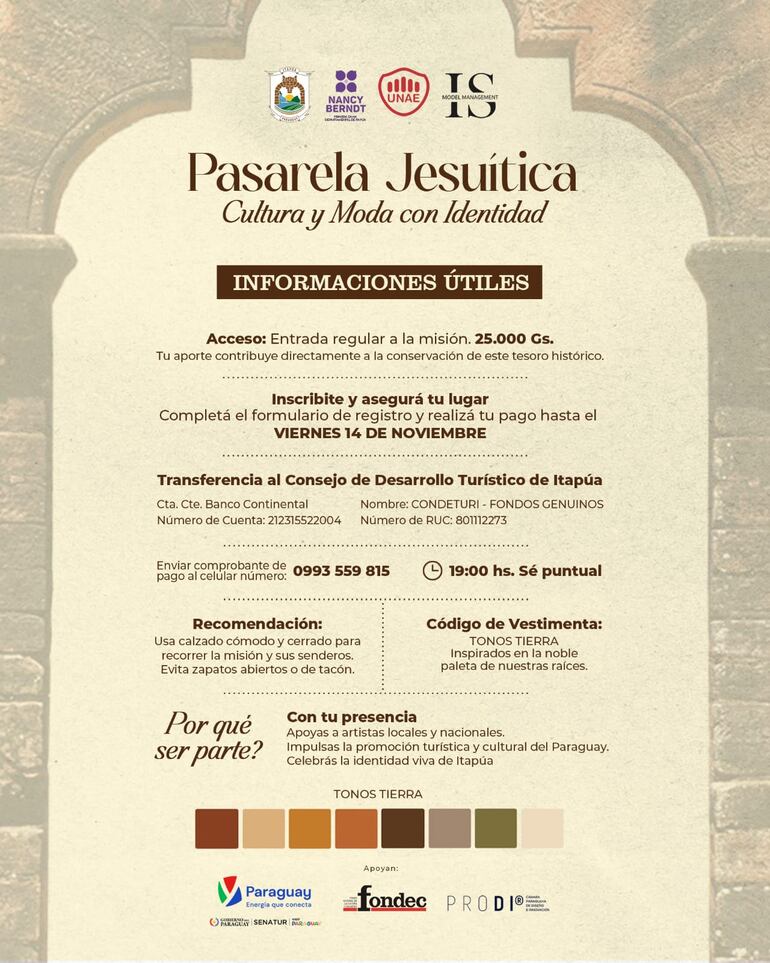 “Pasarela Jesuítica”: desfile de moda dedicado a la identidad y cultura en Itapúa