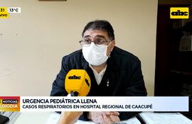 Aumentan los casos respiratorios en el hospital regional de Caacupé