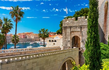 Centro histórico de la ciudad de Dubrovnik, Croacia.