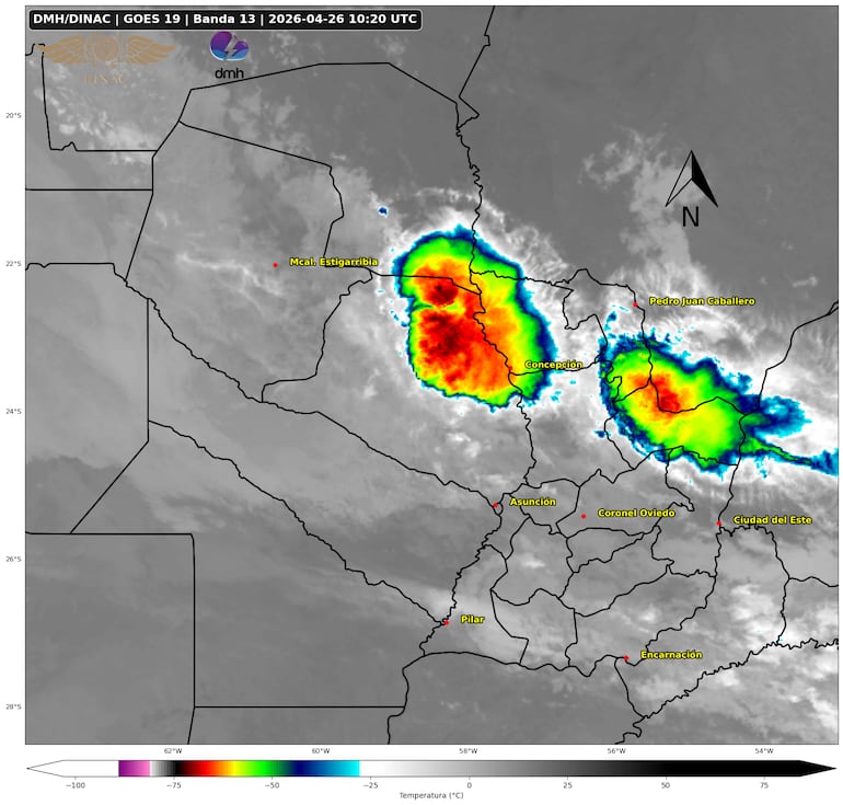 tormenta Paraguay 26 abril 2026