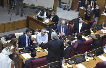 Sesión de la Cámara de Senadores.