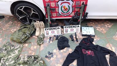 Las evidencias incautadas en las intervenciones.