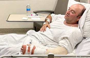 Ahmed al Ahmed en un hospital de Sídney.