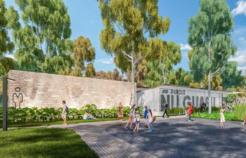 Proyecto de como quedaría el Parque Ñu Guasú luego de su remodelación.