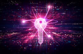 Post criptografía cuántica y criptografía cuántica resistente - PQC, Ilustración Conceptual.