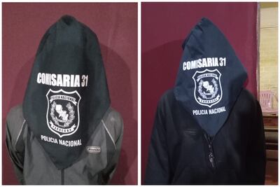 Aprehenden a dos personas por hurto en un depósito de materiales de construcción en San Lorenzo.