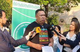 Mario Rivarola, presidente de la Articulación Nacional Indígena por una Vida Digna anunció (Anivi).