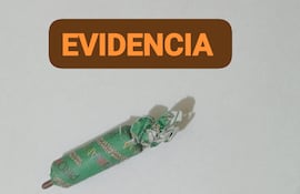 Evidencias incautadas a hinchas detenidos en el marco del superclásico entre Cerro Porteño y Olimpia.