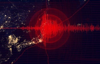 Epicentro de terremoto sobre Japón.