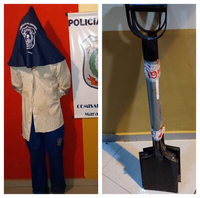 Es aprehendido por aparentemente roba tres palas