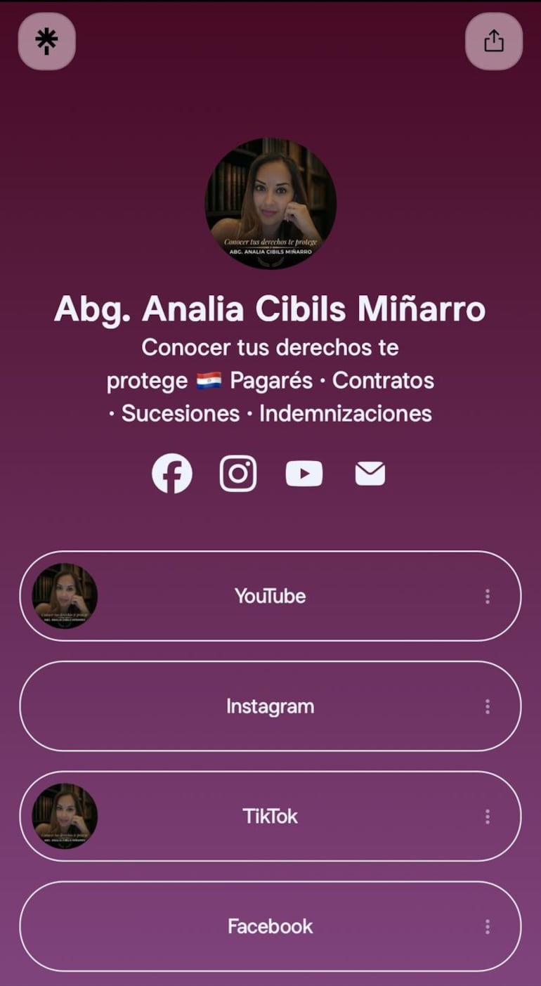 Analía Cibils, procesada y suspendida, aunque no apartada de su cargo, ahora ofrece asesoramiento para evitar demandas relacionadas con pagarés.