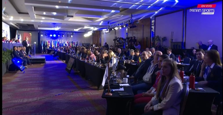 La Asamblea Extraordinaria de Panam Sports en Santiago de Chile. Asunción fue electa sede de los Juegos Panamericanos 2031.