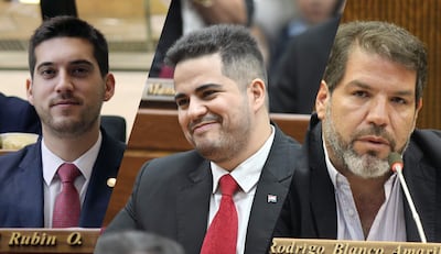 Rubén Rubin, Carlos Núñez Salinas y Rodrigo Blanco son los diputados del podio de las ausencias en la Cámara Baja.