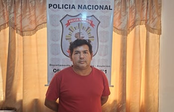 Magno Duarte Cubas, exgobernador de Central detenido hoy tras estar siete años prófugo por condena de lesión de confianza.