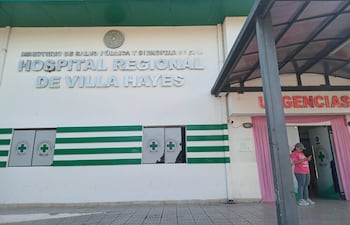 Fachada del Hospital Regional de Villa Hayes.