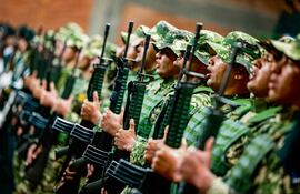 Celebración del Día del Ejército Paraguayo en el Polideportivo 14 de Mayo del Cuartel General del Ejército.